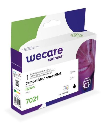 Obrázek WECARE ARMOR cartridge pro EPSON Work Force 4015/4515, Black (T70214010) 46ml