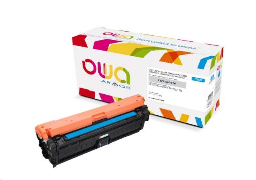 Obrázek OWA Armor toner pro HP Color Laserjet CP5220, 5225, 7300 Stran, CE741A, modrá/cyan