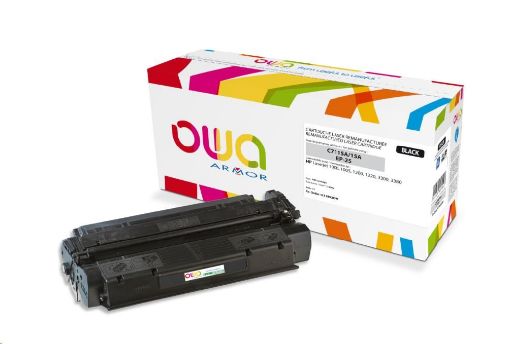 Obrázek OWA Armor toner pro HP Laserjet 1200, 1220, 1000w, 1005w, 3300, 3380, 2500 Stran, C7115A, černá/black