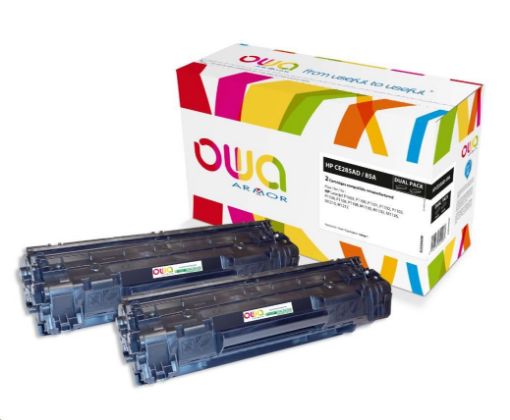 Obrázek OWA Armor toner pro HP LJ P1002,1100,1102,1103,1104,1106,1108,M1130,1132,1136,1210,1212  2x1600 stran, CE285AD, black