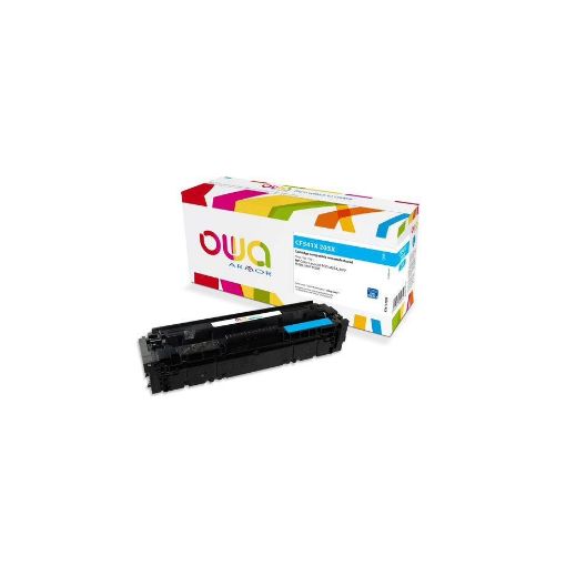 Obrázek OWA Armor toner pro HP Color LaserJet Pro M254, M280, M281,203X  C,2500 str.,modrá/cyan (CF541X C)