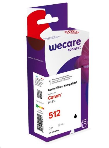 Obrázek WECARE ARMOR cartridge pro CANON Pixma MP250, MP270 (PG512) black 15ml, 485 str