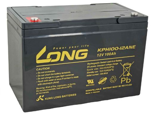 Obrázek LONG baterie 12V 100Ah M6 DeepCycle (KPH100-12ANE)