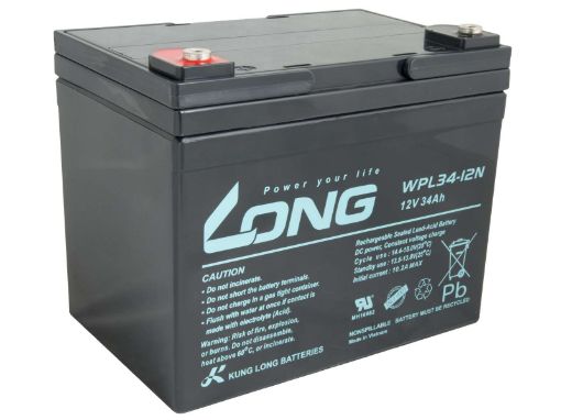 Obrázek LONG baterie 12V 34Ah M5 LongLife 12 let (WPL34-12N)