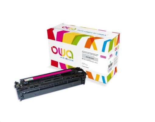 Obrázek OWA Armor toner pro HP Color Laserjet Pro 200 M251, M276, 1800 Stran, CF213A, červená/magenta