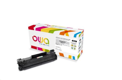 Obrázek OWA Armor toner pro HP Laserjet P1505, 2000 Stran, CB436A, černá/black