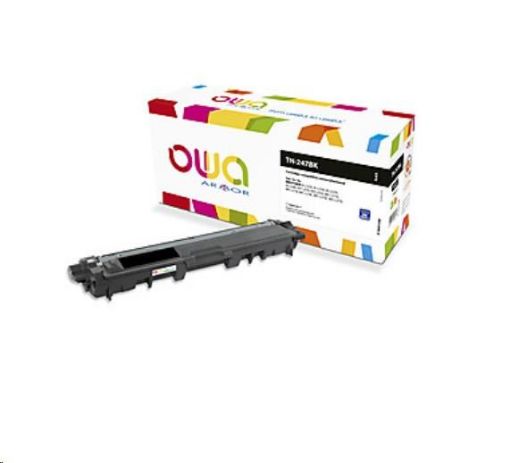 Obrázek OWA Armor toner pro BROTHER DCP L3510CDW, DCP L3550CDW, HL L3210CW,HL L3270CD, 3000 str.,TN247BK, černá/black (TN-247BK)