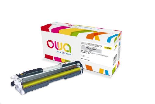 Obrázek OWA Armor toner pro HP Laserjet Pro CP1025, Pro100 M175, Pro200 M275, 1000 Stran, CE312A, žlutá/yellow