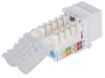 Obrázek Intellinet Locking Cat6 Keystone Jack, UTP, Toolless, Locking Function, White