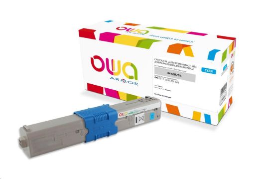 Obrázek OWA Armor toner pro OKI C511, C531, MC 562, 5000 Stran, 44469724, modrá/cyan