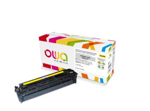 Obrázek OWA Armor toner pro HP Color Laserjet CP1210, 1215, 1510, 1400 Stran, CB542A, žlutá/yellow