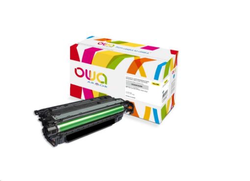 Obrázek OWA Armor toner pro HP Color Laserjet CP4025/4520/4525, 11000 Stran, CE262A, žlutá/yellow