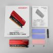 Obrázek AXAGON PCEM2-S, PCIe x16 - M.2 NVMe M-key slot adaptér, kovový kryt pro pasivní chlazení