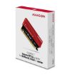 Obrázek AXAGON PCEM2-S, PCIe x16 - M.2 NVMe M-key slot adaptér, kovový kryt pro pasivní chlazení