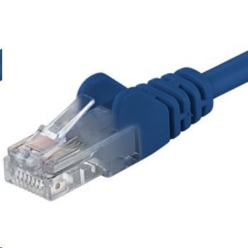 Obrázek PREMIUMCORD Patch kabel UTP RJ45-RJ45 CAT5e 0.5m modrá