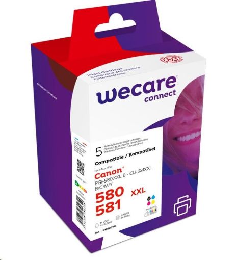 Obrázek WECARE ARMOR cartridge pro CANON PIXMA TR7550,TR8550,TS6150,TS8150 (K10503W4), černá+CMY,26ml/4x12.2ml