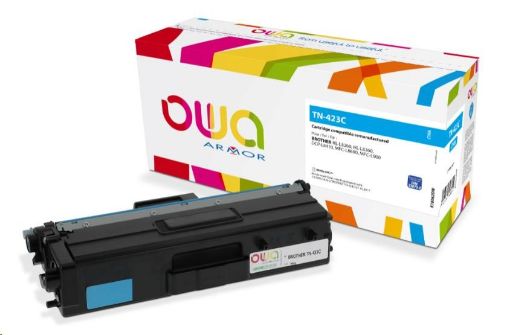 Obrázek OWA Armor toner pro BROTHER HL-L 8260, 4.000 str., kom. s TN423C modrá/cyan