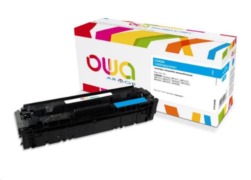 Obrázek OWA Armor toner pro CANON LBP 611Cn, 613Cdw, 631Cn, 633Cdw, MFP635Cx, 2200 str., modrá/cyan (CRG045H C)