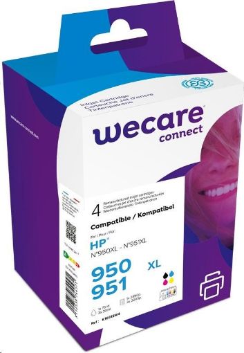 Obrázek WECARE ARMOR cartridge pro HP Officejet Pro 8100, 8600, 1B+1C+1M+1Y, 1x75/3x30ml, 1x2890p/3x2295p (C2P43AE/950XL/951XL)