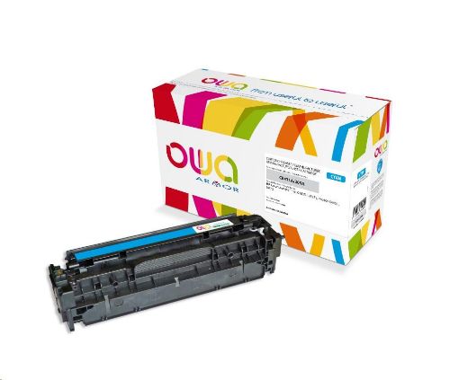 Obrázek OWA Armor toner pro HP Color Laserjet Pro300 M351, M375, Pro400 M451, M475, 2600 Stran, CE411A, modrá/cyan