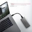 Obrázek AXAGON EEM2-SG2, USB-C 3.2 Gen 2 - M.2 NVMe & SATA SSD kovový RAW box, bezšroubkový, stříbrný