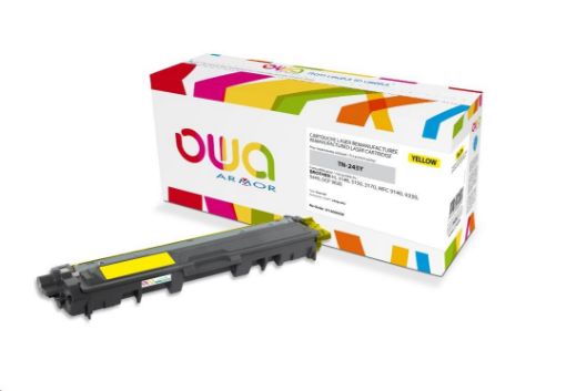 Obrázek OWA Armor toner pro BROTHER HL 3140, 3150, 3170, MFC 9130,9330, 9340, 2200 Stran, TN245Y, žlutá/yellow (TN-245Y/TN-246Y)