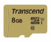 Obrázek TRANSCEND MicroSDHC karta 8GB 500S, UHS-I U1 + adaptér