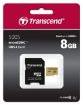 Obrázek TRANSCEND MicroSDHC karta 8GB 500S, UHS-I U1 + adaptér