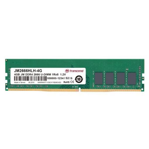 Obrázek TRANSCEND DIMM DDR4 4GB 2666MHz 1Rx8 512Mx8 CL19 1.2V