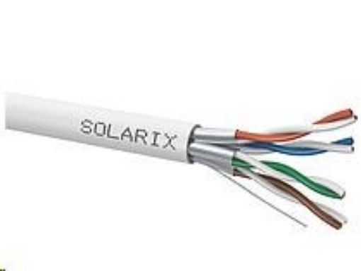 Obrázek Instalační kabel Solarix STP, Cat6A, drát, LSOH, cívka 500m SXKD-6A-STP-LSOH