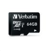 Obrázek VERBATIM MicroSDXC karta 64GB Pro, U3 + adaptér