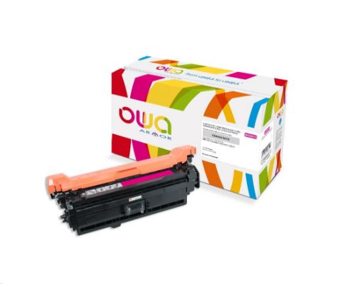 Obrázek OWA Armor toner pro HP Color Laserjet Ese 500 M551, M575, 6000 Stran, CE403A, červená/magenta