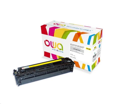 Obrázek OWA Armor toner pro HP Color Laserjet Pro 200 M251, M276, 1800 Stran, CF212A, žlutá/yellow