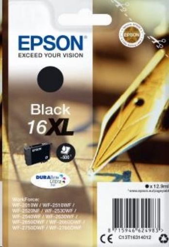 Obrázek EPSON ink čer Singlepack "Pero" Black 16XL DURABrite Ultra Ink