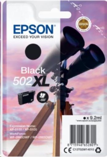 Obrázek EPSON ink čer Singlepack "Dalekohled" Black 502XL Ink