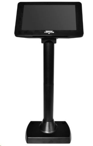 Obrázek Virtuos 7" LCD barevný zákaznický displej Virtuos SD700F, USB, černý