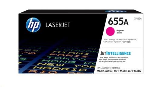Obrázek HP 655A Magenta Original LaserJet Toner Cartridge (CF453A) (10,500 pages)