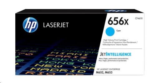 Obrázek HP 656X High Yield Cyan Original LaserJet Toner Cartridge (CF461X) (22,000 pages)