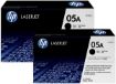 Obrázek HP 05A Black LJ Toner Cart, 2-pack, CE505D (2,300 / 2,300 pages)