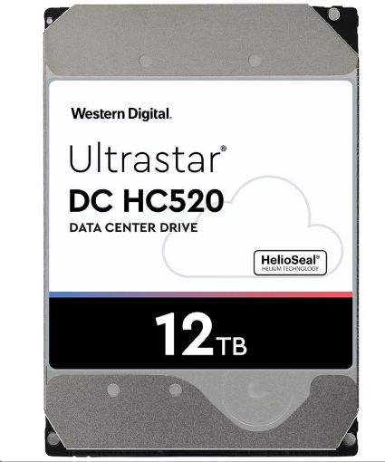 Obrázek Western Digital Ultrastar® HDD 12TB (HUH721212ALE600) DC HC520 3.5in 26.1MM 256MB 7200RPM SATA 512E ISE P3