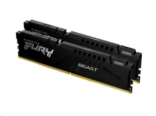 Obrázek KINGSTON DIMM DDR5 32GB (Kit of 2) 5200MT/s CL40 FURY Beast Černá