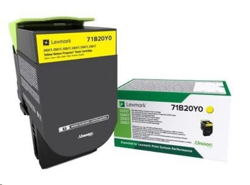 Obrázek Lexmark toner pro CS/CX317, 417, 517 Yellow z programu Lexmark Return na 2 300 stran