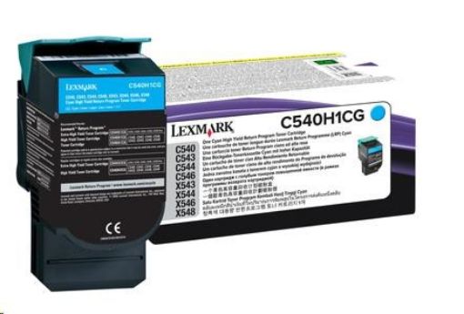 Obrázek LEXMARK toner cyan pro C540/C543/C544/X543/X544 na 2000 stran