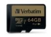 Obrázek VERBATIM MicroSDXC karta 64GB PRO+ Class 10, UHS 1 (R:90/W:80 MB/s)