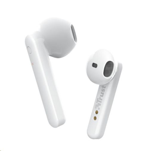 Obrázek TRUST sluchátka Primo Touch Bluetooth Wireless Earphones - white