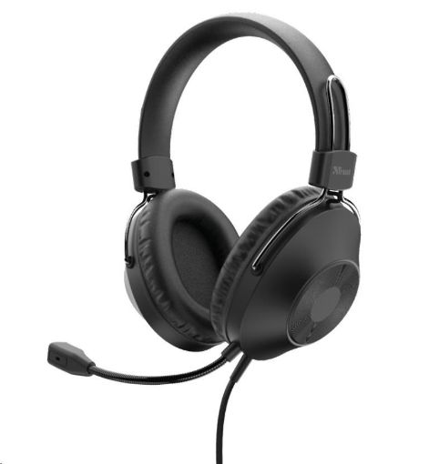 Obrázek TRUST sluchátka s mikrofonem Ozo Over-Ear USB Headset