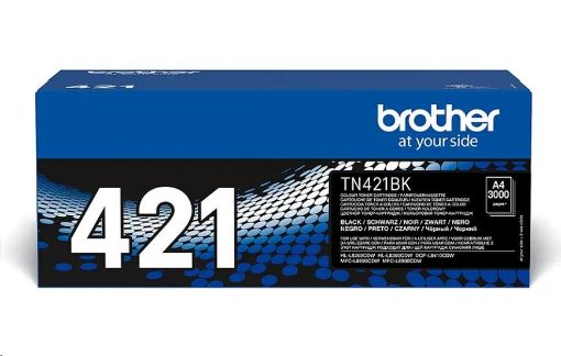 Obrázek BROTHER Toner TN-421BK pro HL-L8260CDW/HL-L8360CDW/DCP-L8410CDW, 3.000 stran, Black