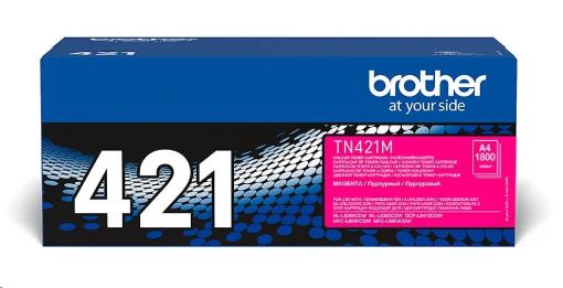 Obrázek BROTHER Toner TN-421M pro HL-L8260CDW/HL-L8360CDW/DCP-L8410CDW, 1.800 stran, Magenta