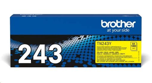 Obrázek BROTHER Toner TN-243Y - PRO HLL3210 HLL3270 DCPL3510 DCPL3550 MFCL3730 MFCL3770 - cca 1000stran