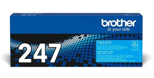 Obrázek BROTHER Toner TN-247C - PRO HLL3210 HLL3270 DCPL3510 DCPL3550 MFCL3730 MFCL3770 - cca 2300stran